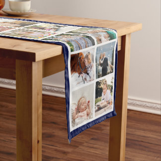 Chemin De Table Moyen Bordure Navy 26 Photos Créez Votre Propre Collage