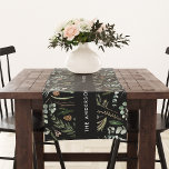 Chemin De Table Moyen Botanique noire élégant moderne décoration cadeau<br><div class="desc">Vert sage,  noir,  marron vert et gris élégant feuillage moderne eucalyptus aquarelle botanique naturel Noël décoration cadeau de vacances. Design simple,  propre et élégant. Avec espace pour la personnalisation du nom de famille.</div>