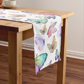 Chemin De Table Moyen Bouteilles d'aquarelle Motif sans couture