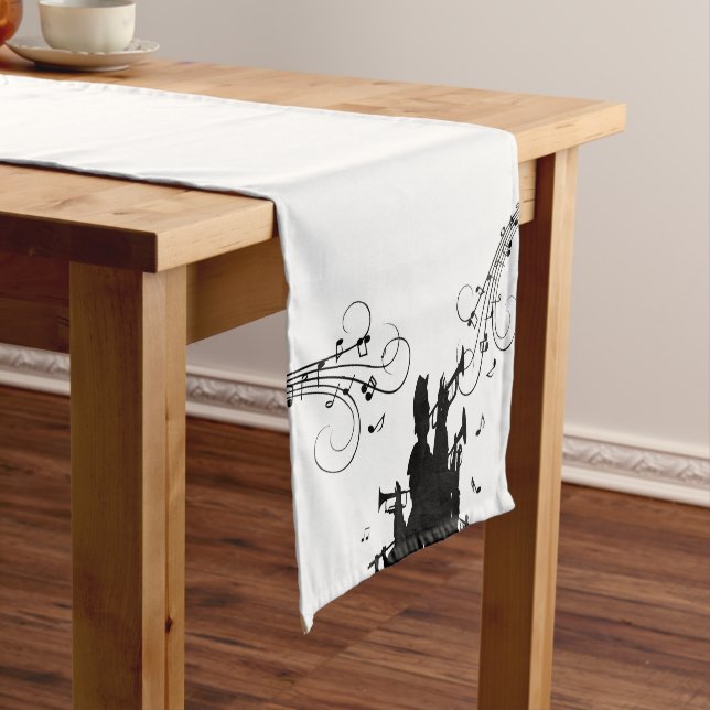 Chemin De Table Moyen Cheval Section Trumpet Jazz Music (In Situ)