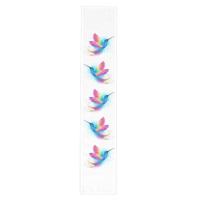 Chemin De Table Moyen Colibri arc-en-ciel exotique (Devant)