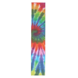 Chemin De Table Moyen Colorant de la cravate 60s de paix de hippie rétr