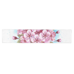 Chemin De Table Moyen Cône rose Sakura crème glacée gaufre