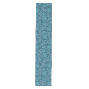 Chemin De Table Moyen Corail de Zoa dans des couleurs de paon