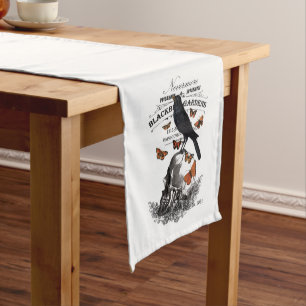 Chemin De Table Moyen corneille et crâne vintages modernes de Halloween