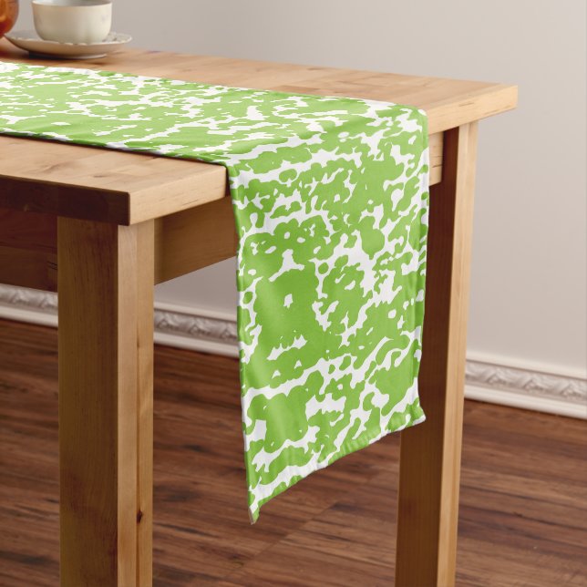 Chemin De Table Moyen Couleur verte de table | Style d'été audacieux (In Situ)