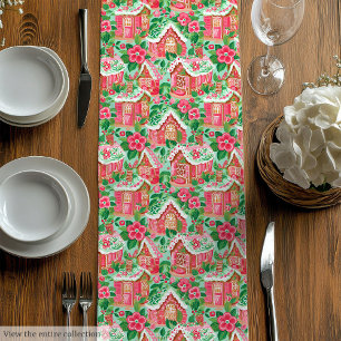 Chemin De Table Moyen Couleur vive magenta rose chaud prépa Noël coureur