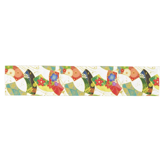 Chemin De Table Moyen COUREUR de TABLE de motif de Japonais (Horizontal)