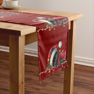 Chemin De Table Moyen Coureur de table de Noël Black Cat