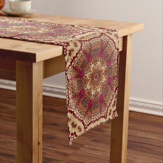 Chemin De Table Moyen Coureur de table décorative en or rouge