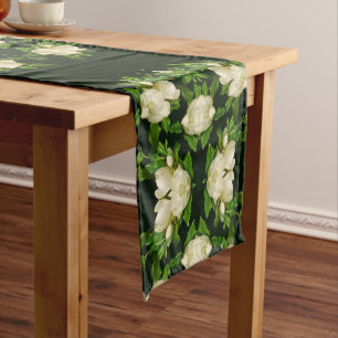 Chemin De Table Moyen Coureur de table des fleurs de Magnolia géantes d