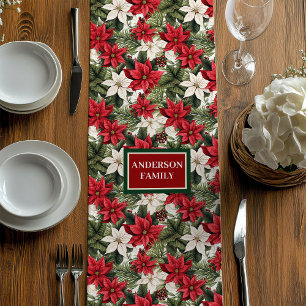 Chemin De Table Moyen Coureur de vacances traditionnel Flore de Noël élé