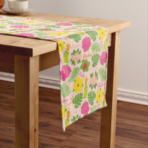 Chemin De Table Moyen Décor de table de danseuse hawaïenne joueuse