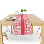 Chemin De Table Moyen Décor de vacances abstrait minimaliste rouge moder<br><div class="desc">Tout n'est peut-être pas calme mais tout peut encore être brillant avec ce scandi moderne coloré scandi design rouge abstrait Noël</div>