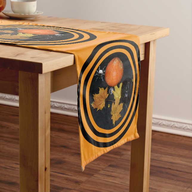 Chemin De Table Moyen Décoration Citrouille d'Halloween (In Situ)