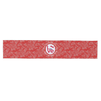 Chemin De Table Moyen Drapeau LOVE personnalisé Netherlander Red