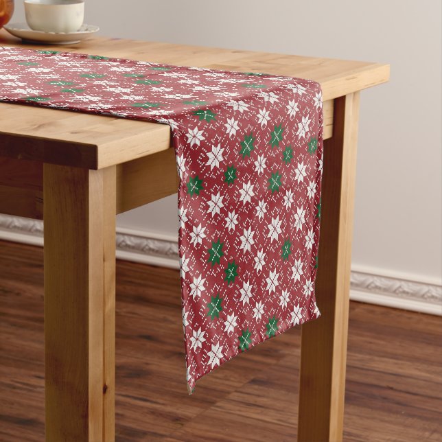 Chemin De Table Moyen Édition de Noël 1 de Fair Isle scandinave (In Situ)