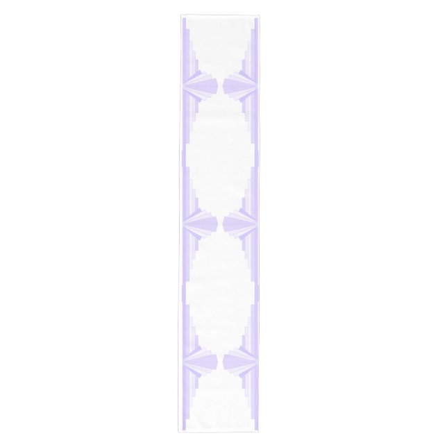 Chemin De Table Moyen Elément Art déco en lilas & violet Table Runner (Devant)