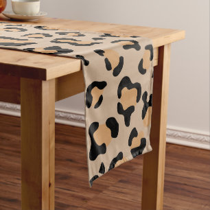 Chemin De Table Moyen Empreinte de léopard, Spots de léopard, Leopard Br