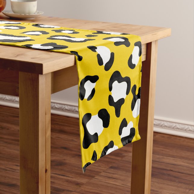 Chemin De Table Moyen Empreinte de léopard, Spots de léopard, Leopard Ja (In Situ)