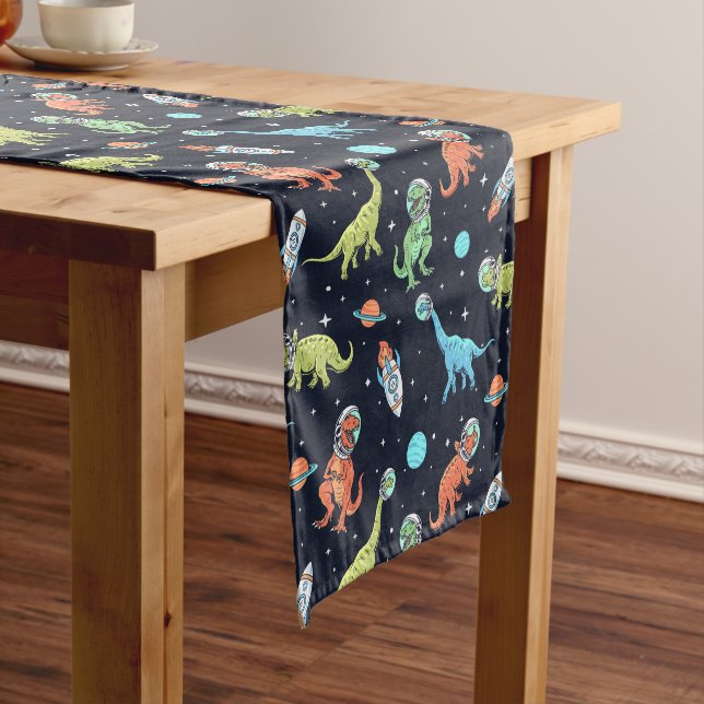Chemin De Table Moyen Enfants Dinosaur Astronaut Motif (In Situ)