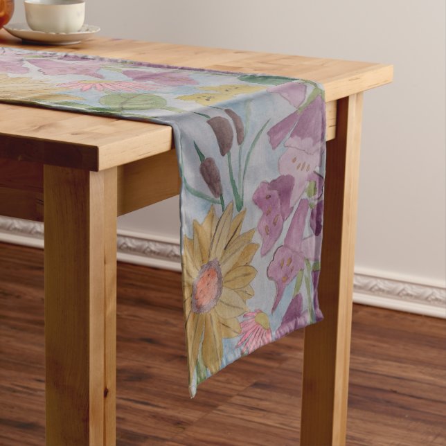 Chemin De Table Moyen English Cottage Garden Runner (In Situ)