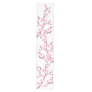 Chemin De Table Moyen Floral Cerisier Fleur rose Mariage blanc