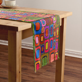 Chemin De Table Moyen Formes Abstraites, style Matisse, ajouter du texte