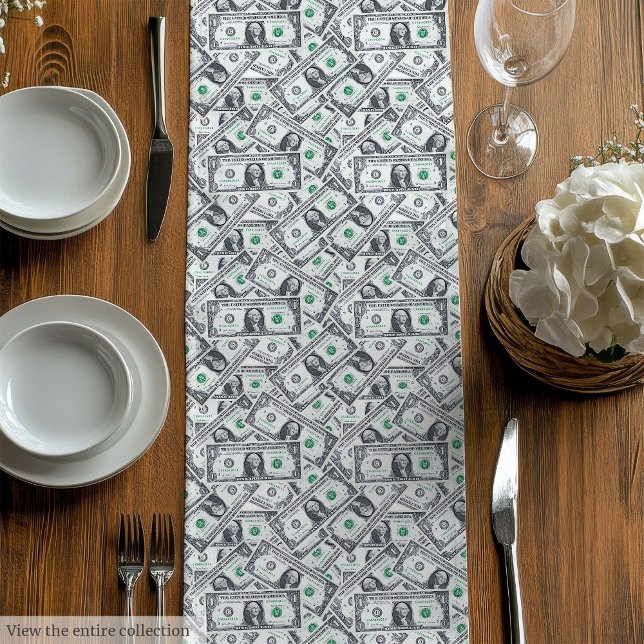 Chemin De Table Moyen Funny gift cozy dollar pattern birthday surprise (Funny gift modern dollar pattern personalized wrap)