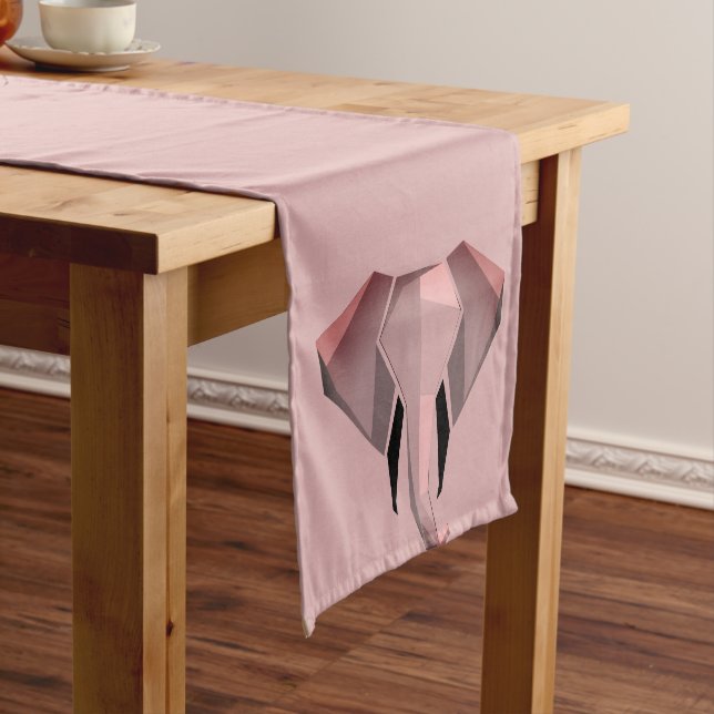 Chemin De Table Moyen Géométrie Tête d'éléphant (In Situ)