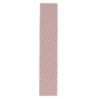 Chemin De Table Moyen Gingham Rouge Diagonal