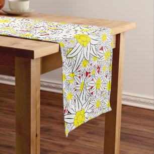 Chemin De Table Moyen Gras Edelweiss Motif Table Runner
