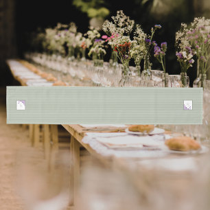 Chemin De Table Moyen Grille de la surface du chalet Purple Script Flora