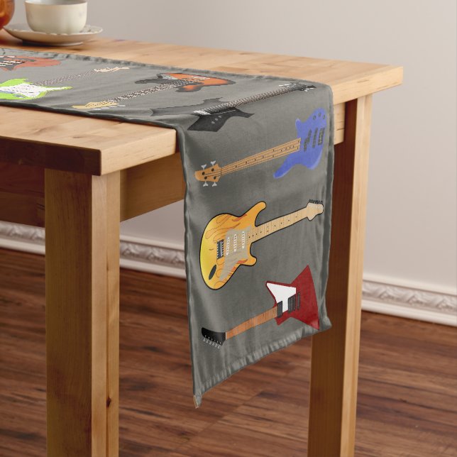 Chemin De Table Moyen Guitares électriques (In Situ)