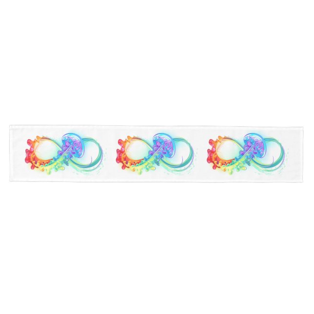 Chemin De Table Moyen Infinity avec Rainbow Jellyfish (Horizontal)