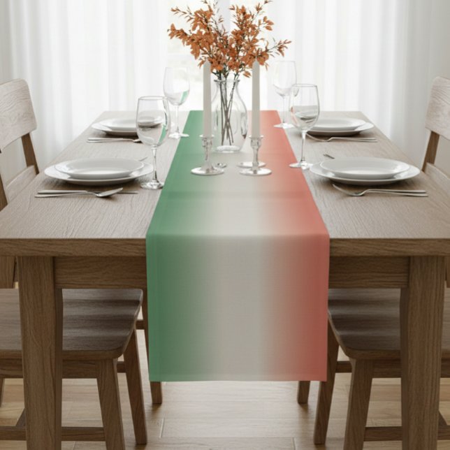 Chemin De Table Moyen Italian Flag Gradient Table Runner - Kitschen  (Créateur téléchargé)
