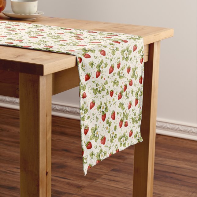 Chemin De Table Moyen Jardin de fraises (In Situ)