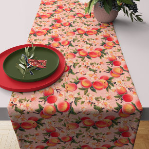 Chemin De Table Moyen Joie aquarelle Peach Fuzz - Thème pêche