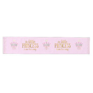 Chemin De Table Moyen La princesse fille est en route Couronne en or ros