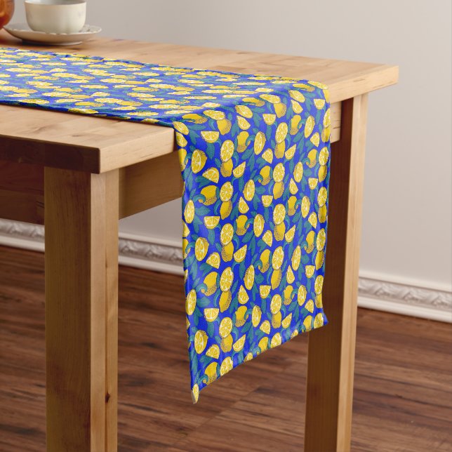 Chemin De Table Moyen Lemons Pop Art  (In Situ)