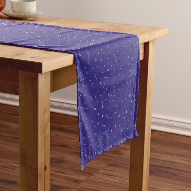 Chemin De Table Moyen Motif Abstrait rétro (In Situ)