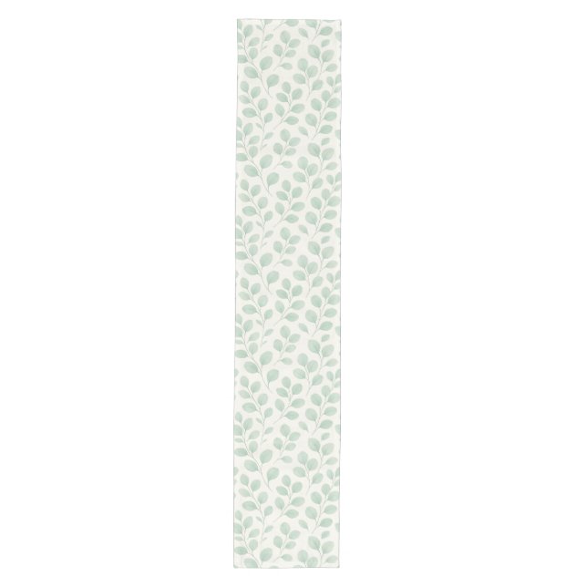 Chemin De Table Moyen Motif botanique d'eucalyptus (Devant)