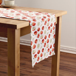Chemin De Table Moyen Motif d'aquarelle des pommes rustiques