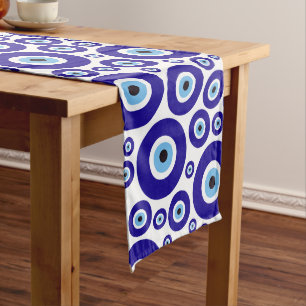 Chemin De Table Moyen Motif de l'œil maléfique, Œil grec, Œil turc, Naza