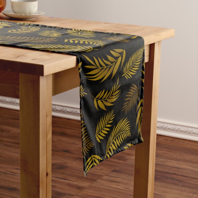 Chemin De Table Moyen Motif Feuille tropical 14 (In Situ)