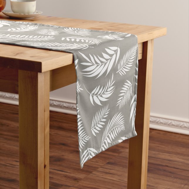 Chemin De Table Moyen Motif Feuille tropical 9 (In Situ)
