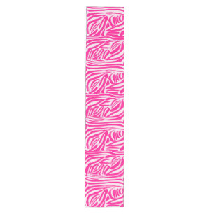 Chemin De Table Moyen Motif imprimé zèbre rose
