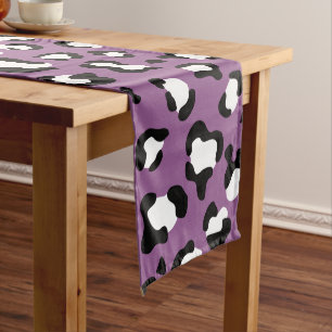 Chemin De Table Moyen Motif léopard, Spots léopards, Leopard pourpre