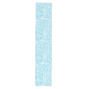 Chemin De Table Moyen Motif Zèbre Bleu