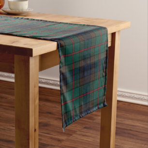 Chemin De Table Moyen Nouveau-Zélande Tartan Plaid Motif